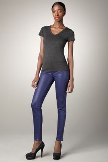J Brand Super Skinny Rain Coated Jeans - Lyst