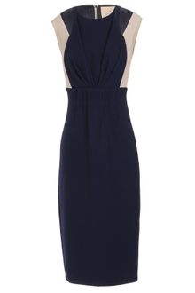 Roksanda Ilincic Two Tone Crepe Wool Dress - Lyst