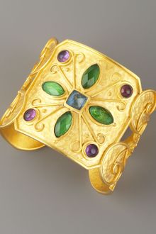 Stephanie Anne Gold Plated Countess Cuff - Lyst