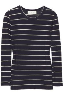 A.L.C. Travis Striped Cotton-jersey Top - Lyst