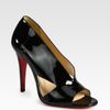Christian Louboutin Creve Couer Patent Leather Sandals in Black - Lyst