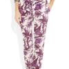 Gucci Printed Silk Crepe De Chine Pants in White - Lyst