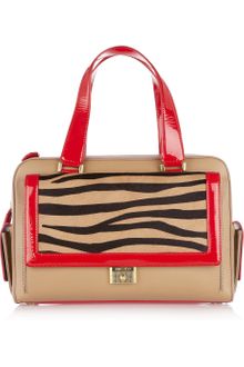 Jimmy Choo Catherine Leather and Calf Hair Tote - Lyst