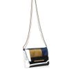 Lanvin Satin Patchwork Clutch Bag in Blue (olive) - Lyst