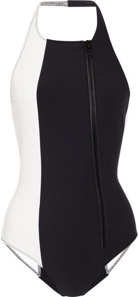 Lisa Marie Fernandez The Dree Color-block Swimsuit - Lyst