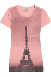 Moschino Cheap & Chic Eiffel Tower-print Cotton-jersey T-shirt - Lyst