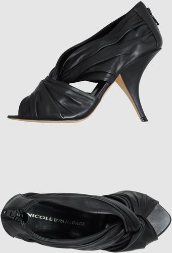 Nicole Brundage Pumps with Open Toe - Lyst