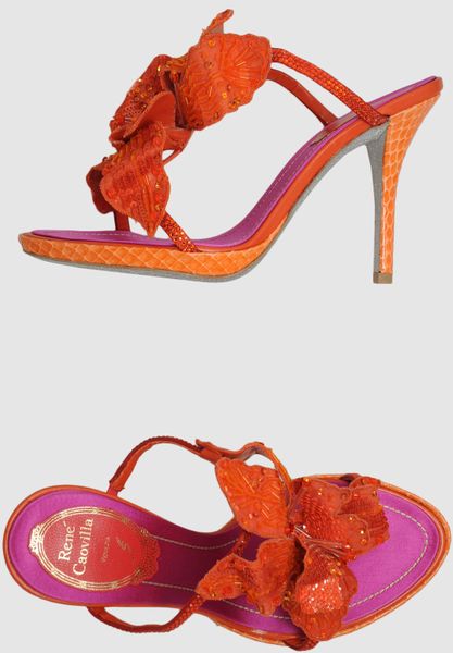 Rene Caovilla Platform Sandals in Purple - Lyst