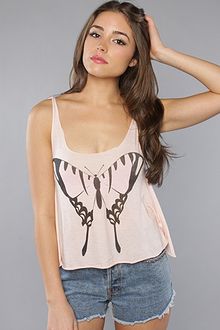 Wildfox The Papillon Mega Babe Tank - Lyst
