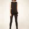Antipodium Sleeveless Top With Pleated Detail In Silk in Black - Lyst