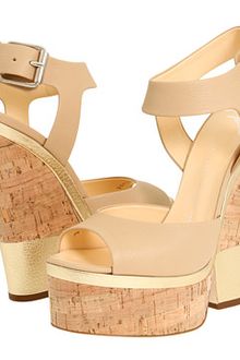 Giuseppe Zanotti Leather and Cork Platform Sandals - Lyst