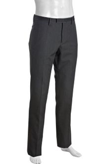 Gucci Dark Grey Wool-cotton Flat Front Pants - Lyst