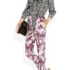 Gucci Printed Silk Crepe De Chine Pants in White - Lyst