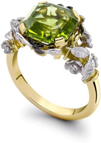 Theo Fennell Yellow & White Gold Peridot Bee Ring - Lyst