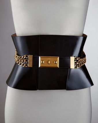 Alexander McQueen Wide Waist-cincher Belt - Lyst