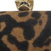 Alexander Mcqueen Skull Ocelotprint Calf Hair Box Clutch in Gold - Lyst