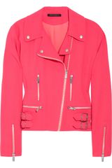 Christopher Kane Wool-blend Crepe Biker Jacket