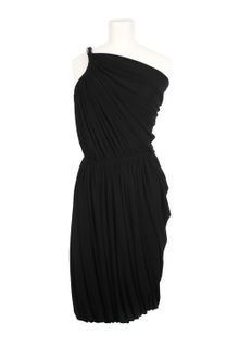 Lanvin One Shoulder Draped Dress in A Blend Of Acetate - Lyst