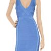 Hervé Léger Bandage Dress in Blue - Lyst