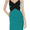 Hervé Léger Blockcolor Bandage Dress in Blue - Lyst