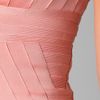 Hervé Léger Novelty Essentials V Neck Dress in Pink (blush) - Lyst