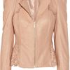 Alice By Temperley Libre Lasercut Leather Jacket in Pink (blush) - Lyst