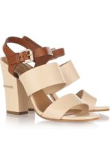 Chloé Two-Tone Leather Sandals