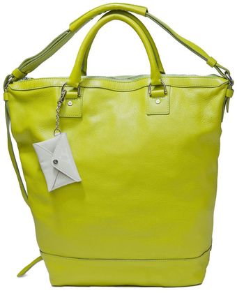 Diane Von Furstenberg Bright Leather Bucket Tote - Lyst