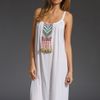 Mara Hoffman Embroidered Peasant Dress in White - Lyst