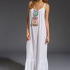 Mara Hoffman Embroidered Peasant Dress in White - Lyst