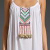 Mara Hoffman Embroidered Peasant Dress in White - Lyst