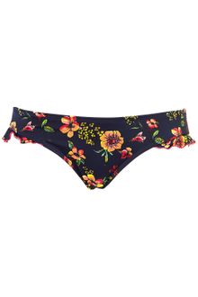 Topshop Navy Floral Bikini Pant - Lyst