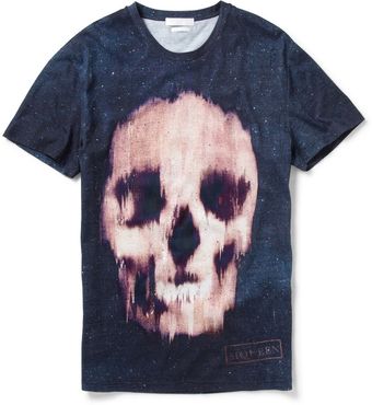 Alexander McQueen Skull Print Cotton T-shirt - Lyst