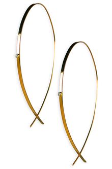 Lana Jewelry Large Upside Down Diamond Hoop Earrings - Lyst