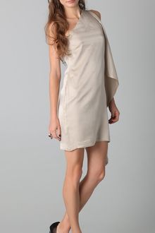 Robert Rodriguez Asymmetrical Sleeve Slim Dress - Lyst