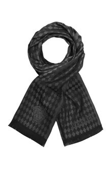 Versace Signature Argyle Wool Scarf - Lyst