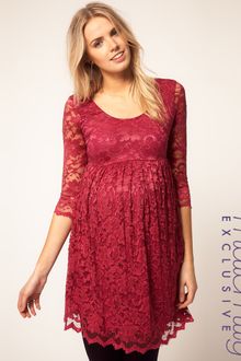 Asos Maternity Exclusive Skater Dress In Lace - Lyst