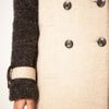 Asos Collection Asos Double Breasted Coat with Contrast Sleeves in Beige (stone) - Lyst