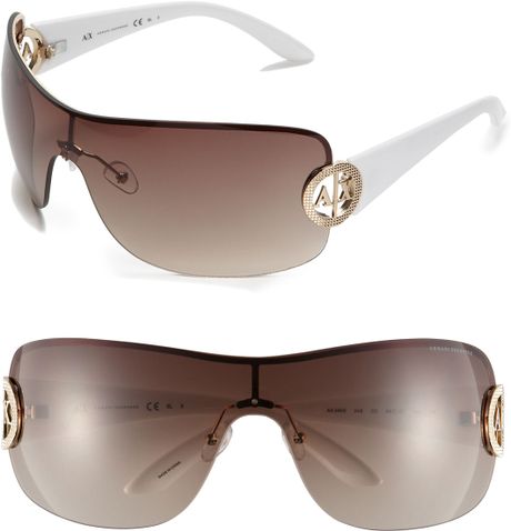 armani exchange shield sunglasses