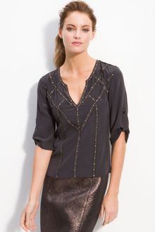 BCBGMAXAZRIA Mindy Embellished Top - Lyst