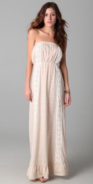 Brette Sandler Swimwear Lauren Maxi Cover Up Dress in Pink | Lyst