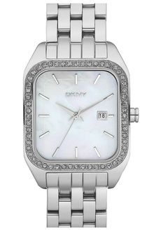 DKNY Small Rectangular Bracelet Watch - Lyst