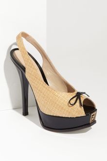 Fendi The Sta Platform Slingback - Lyst