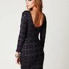 Free People Long Sleeve Embellished Party Dress in Blue (shark combo) - Lyst
