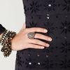Free People Long Sleeve Embellished Party Dress in Blue (shark combo) - Lyst