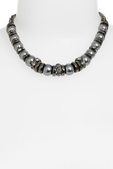 Givenchy Aqua Glass Pearl Collar Necklace - Lyst