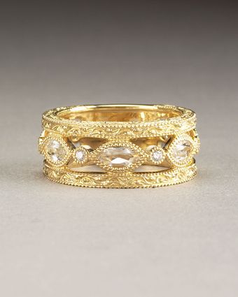 Judefrances Jewelry Marquis White Topaz Band - Lyst