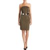 Marc Jacobs Strapless Dress in Brown (silver) - Lyst