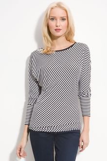 Michael by Michael Kors Dolman Sleeve Stripe Top - Lyst
