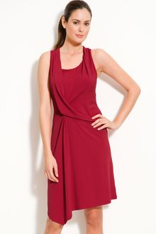 Michael by Michael Kors Drape Front Jersey Dress - Lyst